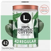 L. Organic Cotton Tampons - Regular Absorbency, 42 Count