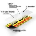 thumbnail image 5 of Assured Signs New Driver Car Magnet Sticker for Student Drivers, 9.72" by 3.24" Yellow & Red, 3 Pack, 5 of 9