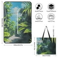 thumbnail image 2 of Tropical Leaves Outdoor Picnic Blanket, Foldable Waterproof Beach Mat, Portable Beach Blanket for Beach Camping, Hiking, Family Concerts, 2 of 8