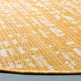 thumbnail image 3 of SAFAVIEH Courtyard Charlie Abstract Indoor/Outdoor Area Rug, Gold/Ivory, 6'7" x 6'7" Round, 3 of 8