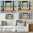 thumbnail image 4 of Designart "Perspective Black Beach Pier IX" Nautical & Beach Floater Framed Canvas Print, 4 of 7