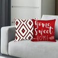 thumbnail image 6 of Decorative Throw Pillow Covers 20x20 Inch Wine Red Pillow Covers for Couch Sofa Living Room Bedroom,Farmhouse Outdoor Throw Pillow Cover,Modern Geometric Linen Square Throw Pillow Case Set of 4, 6 of 6