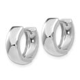 thumbnail image 2 of 14K White Gold Earring Hinged Huggie Women'S 12 mm, 2 of 4
