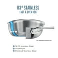thumbnail image 4 of All-Clad D3 Stainless 3-ply Bonded Cookware, Sauce Pan with lid, 3 quart, 4 of 8