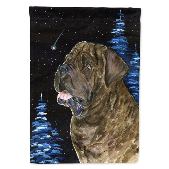Carolines Treasures SS8463-FLAG-PARENT Starry Night Mastiff Flag  multicolor