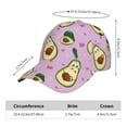 thumbnail image 3 of Yiaed Different Avocados Print Cap Adjustable Size for Running Workouts and Outdoor Activities All Seasons, 3 of 5