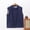 #198-Navy, variant on Women's Casual Sleeveless Vest - Warm Layering Piece with Round Neck - Zip Front Lightweight Padded Outerwear with Side Pockets