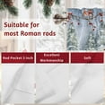 thumbnail image 7 of Valances for Windows Merry Christmas Snowman Red Truck Rod Pocket Short Curtain for bathroom living room bedroom Winter Snowy Scene Tree 1 Panel 54x18in, 7 of 7