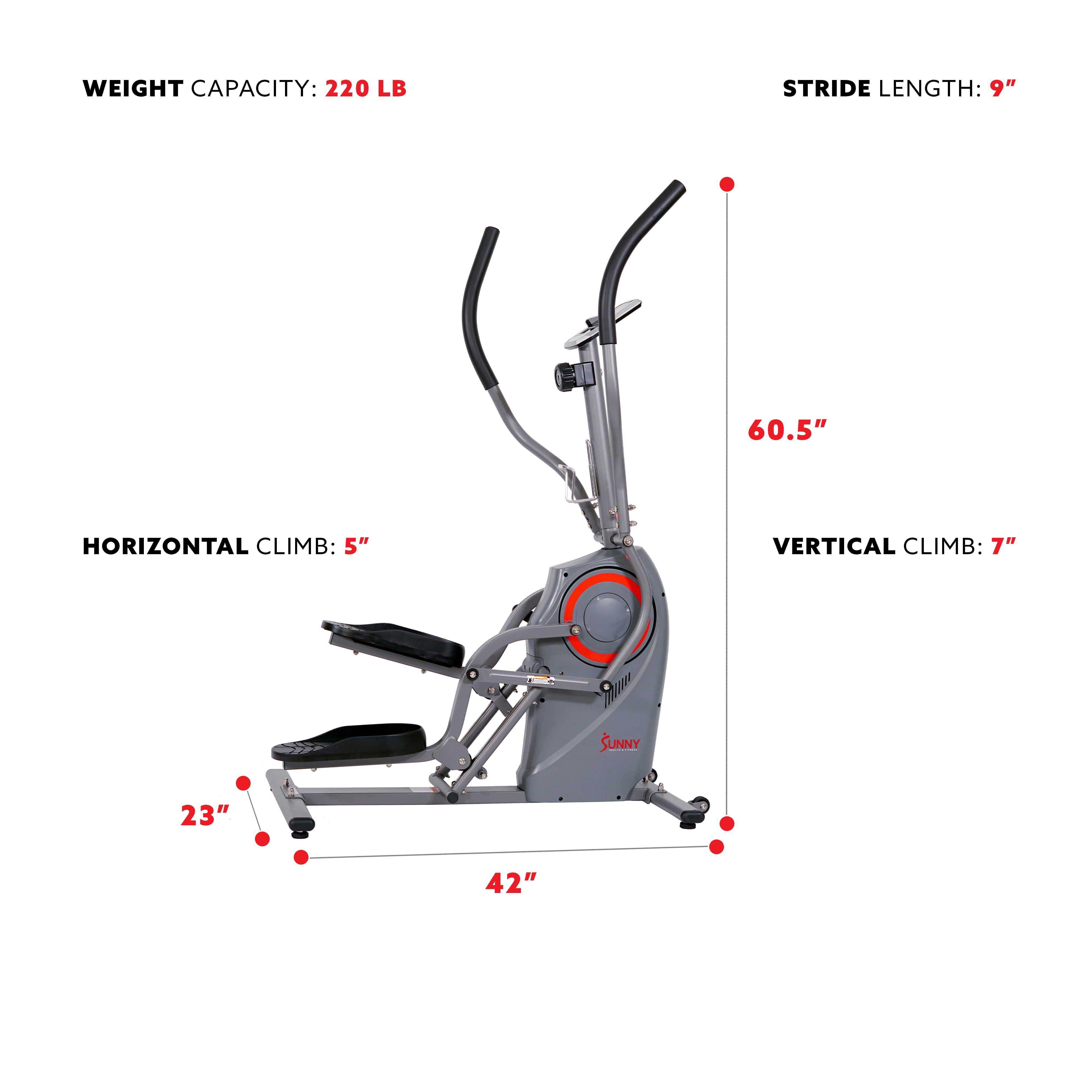 Sunny health & fitness premium cardio climber reviews hot sale