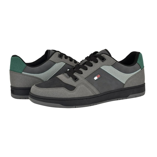 Zapatilla Tommy Hilfiger Trane para hombre gris oscuro/negro talla 9.5