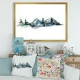thumbnail image 3 of Designart 'Minimalistic Fir Forest and Winter Mountains III' Modern Framed Art Print, 3 of 4