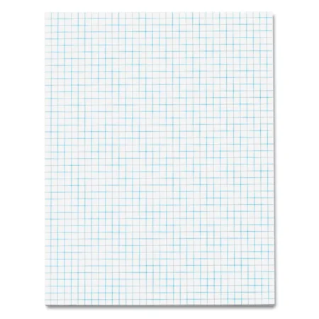 TOPS Quadrille Pads 4 Squares/Inch 8 1/2 x 11 White 50 Sheets 33041