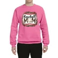 thumbnail image 3 of Baseball Mom Jaguar Print Sports Unisex Crewneck Graphic Sweatshirt, Neon Pink, XX-Large, 3 of 5