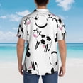thumbnail image 6 of Balery Cute Cow and Milk Stains Print Men's Hawaiian Shirts Short Sleeve Beach Shirt Relaxed Fit Vacation Button Down Shirts-Medium, 6 of 9