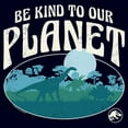 thumbnail image 2 of Men's Jurassic World Be Kind to Our Planet Graphic Tee Navy Blue X Large, 2 of 5