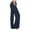 Navy, variant on Loose Fit Summer Stretch Casual Trousers Lightweight Elastic High Drawstring Waist Wide Leg Cotton Linen Womens Pants Plus Size Millennium Pants Blue XS