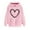 Pink#3, variant on Valentines Day Sweatshirts for Women Trendy Love Heart Grahic Hoodies Loose Casual Pullover Sweatshirt with Kangaroo Pocket Pink XL