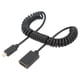 thumbnail image 1 of Cable Macho A Hembra De Salida HD, Cable En Espiral De Salida HD Flexible Velocidad De Transmisión Eficiente Portátil 1,8 M OD3.2 Mm Para Tableta, 1 of 8