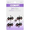 Conair 4-pk Multi Stone Jaw Clips