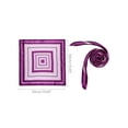 thumbnail image 5 of Unique Bargains 2 Pcs Foulards Carrés en Satin à Rayures 50cm pour Femmes Violet&Marron, 5 of 5