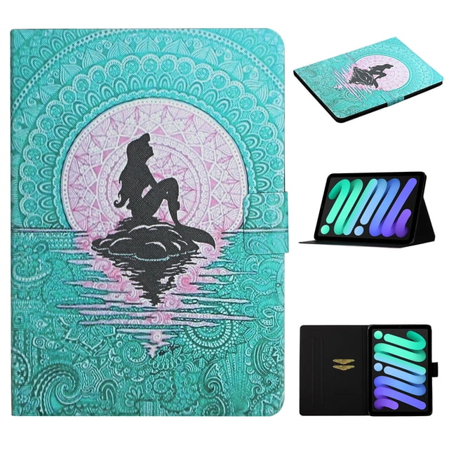for iPad 10.9" (2022) 10th Generation Flip Leather Case with Fashion Pattern Card Slots Kickstand Shockproof Scratch Resistant Slim Case For iPad 10th 2022,F