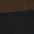 thumbnail image 6 of Labakihah sweaters for&nbsp;women Women Winter O-neck Sweater Color Striped Pullover Sweater Dress Long Sleeve Slim Mini Dress Brown, 6 of 9