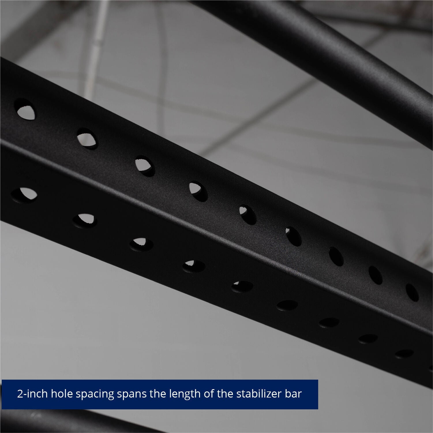 Titan Fitness Rack Mounted Dual Pull-Up Stabilizer Bar Fits T-3 or X-3 Series Power Racks, 32mm Grip, 2" x 3" Stabilizer Bar Power Rack Connector