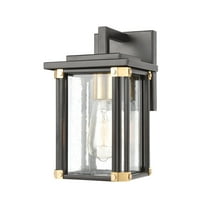Elk Home 6-Inch Wide Outdoor Vincentown Wall Sconce, Matte Black