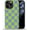 Checkerboard-Green Blue, variant on Compatible with iPhone 13 Pro Max Case, Watermelon Red Checkerboard 2 in 1 Heavy Duty Shockproof Rugged Hard PC+Soft Silicone Protective Cover