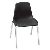 National Public Seating 8100 N 20-40 Piece Stacking Chair Set Black by National Public Seating