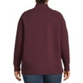 thumbnail image 3 of Terra & Sky Women's Plus Size Quarter-Zip Sweatshirt, 3 of 5