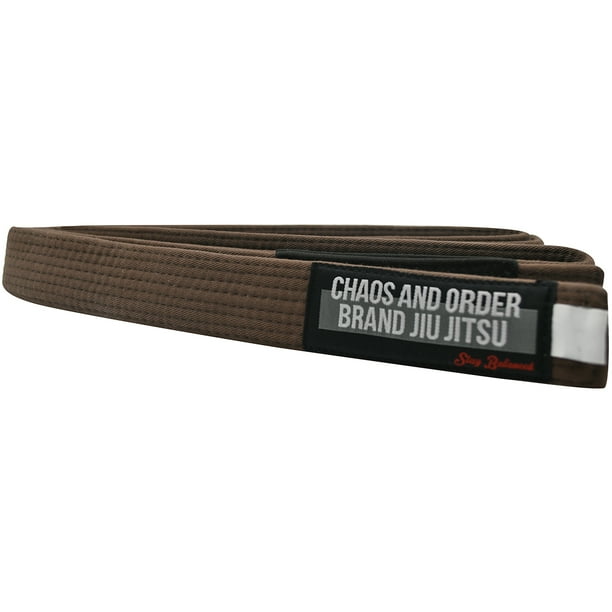 Chaos and Order Premium JiuJitsu Rank Belt A5 Brown