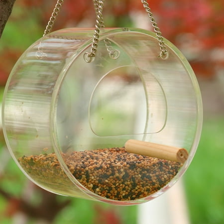Bird Feeder Hanging Parrot Food Feeder Bird Feed Box Outdoor