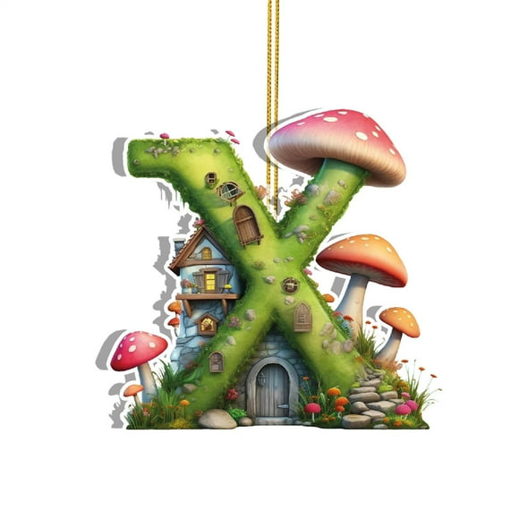 Diceymbol Mushroom Christmas Banner Mushroom Christmas Decorations Mushroom Party Decor Mushroom Garland Mushroom Decorations Fairy Christmas Decorations