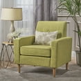 thumbnail image 2 of GDF Studio Silvester Contemporary Fabric Club Chair, Muted Green and Natural, 2 of 9