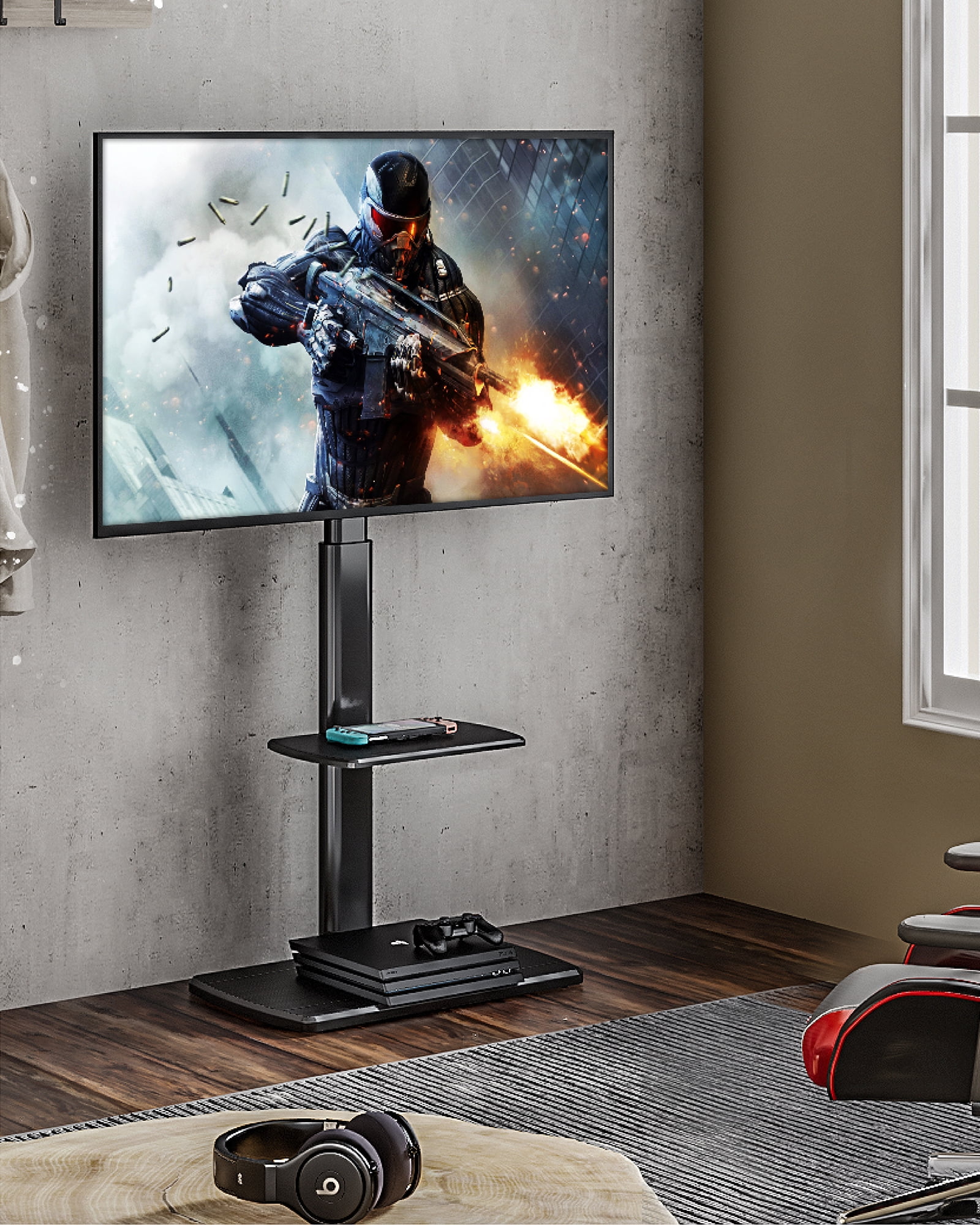 Fitueyes swivel on sale tv stand