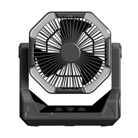 

YUANHUILI 8000mAh Ceiling Fan Portable Telescopic Table Fan 4-speed Camping Supply(Gray)