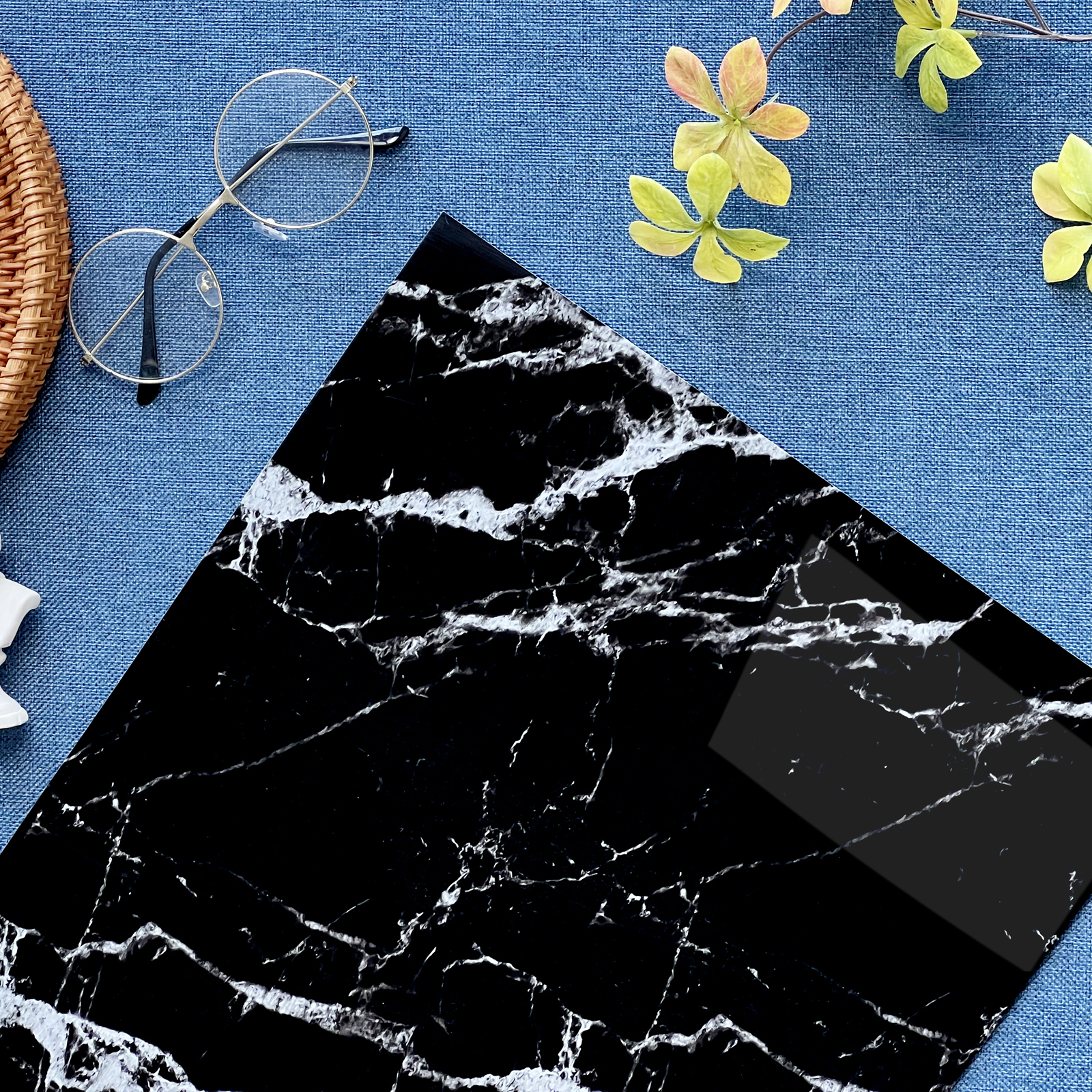 Wall Panels Peel and Stick 10 Pieces 23.6x11.8in (19.4 Sq. Ft. Coverage) Adhesive Wallpaper Waterproof Wall Sticker Backsplash Marble Look Tile, Ideal for: Kitchen Bathrooms Living Rooms Bedrooms
