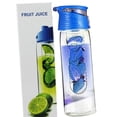 thumbnail image 3 of Maytalsory 800 Milliliter Fruit Infusing Water Bottle Infusing Water Bottle with Fruit Infuser and Lid Lemon Juice Make Bottle blue, 3 of 7