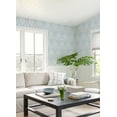 thumbnail image 3 of Chesapeake Helm Damask Light Blue Floral Medallion Wallpaper, 3 of 4