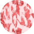 thumbnail image 1 of Ahgly Company Machine Washable Indoor Round Oriental Red Modern Area Rugs, 6' Round, 1 of 4