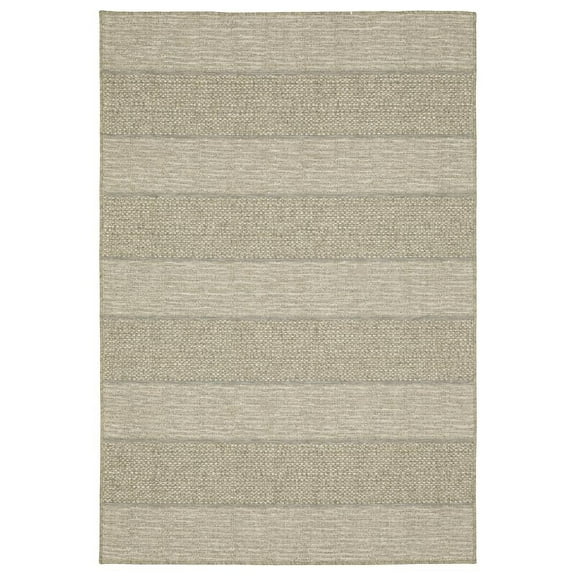 Oriental Weavers Tortuga Indoor/Outdoor Rug - TR01A - 3'3" x 5' - in Tan/ Beige - Classic Casual Style, Water, Stain and Fade Resistant, Hose Clean, Patio, Outdoor Living Area Rug