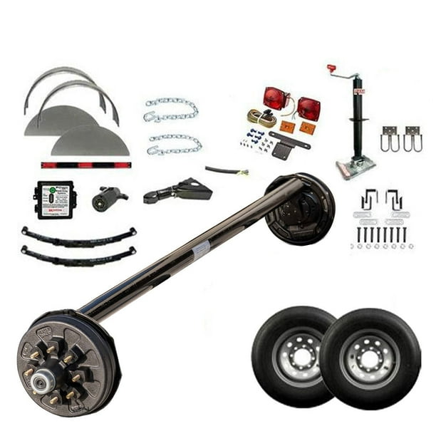 7000 lb TK Single Axle Trailer Parts Kit 7K Capacity HD (Drop