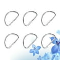 thumbnail image 3 of 20PCS Metal Shoulder Strap D Ring Multipurpose Bag Webbing Ring Accessories for Luggage Clothes Backpack Belt (Silver), 3 of 7