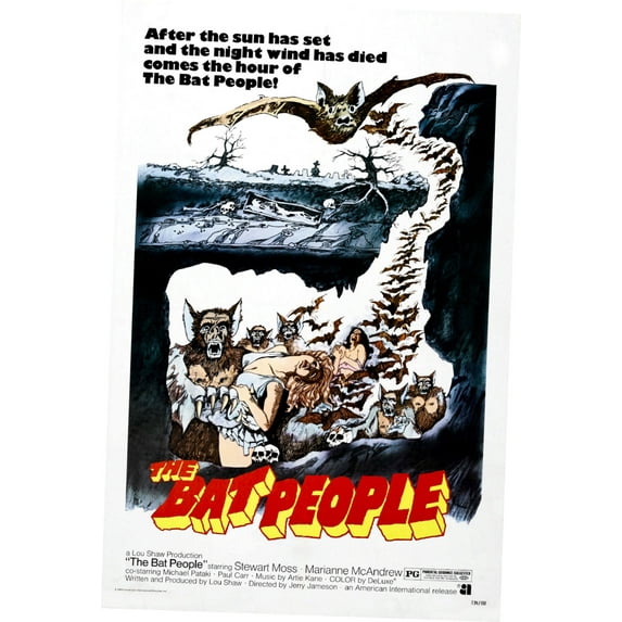 Bat People Movie Poster 11inx17in Mini Poster 11x17 poster