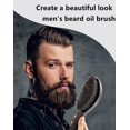 thumbnail image 2 of Cepillo para el cabello con cerdas de jabalí, distribuye aceite natural y estimula el cuero cabelludo, ideal para barbas, negro, 2 of 5