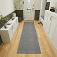 thumbnail image 5 of Ottomanson Hallway Runner Rug 2'7" x 26' Non-Slip Stain-Resistant Custom Size Carpet for Kitchen, Gray, 5 of 10