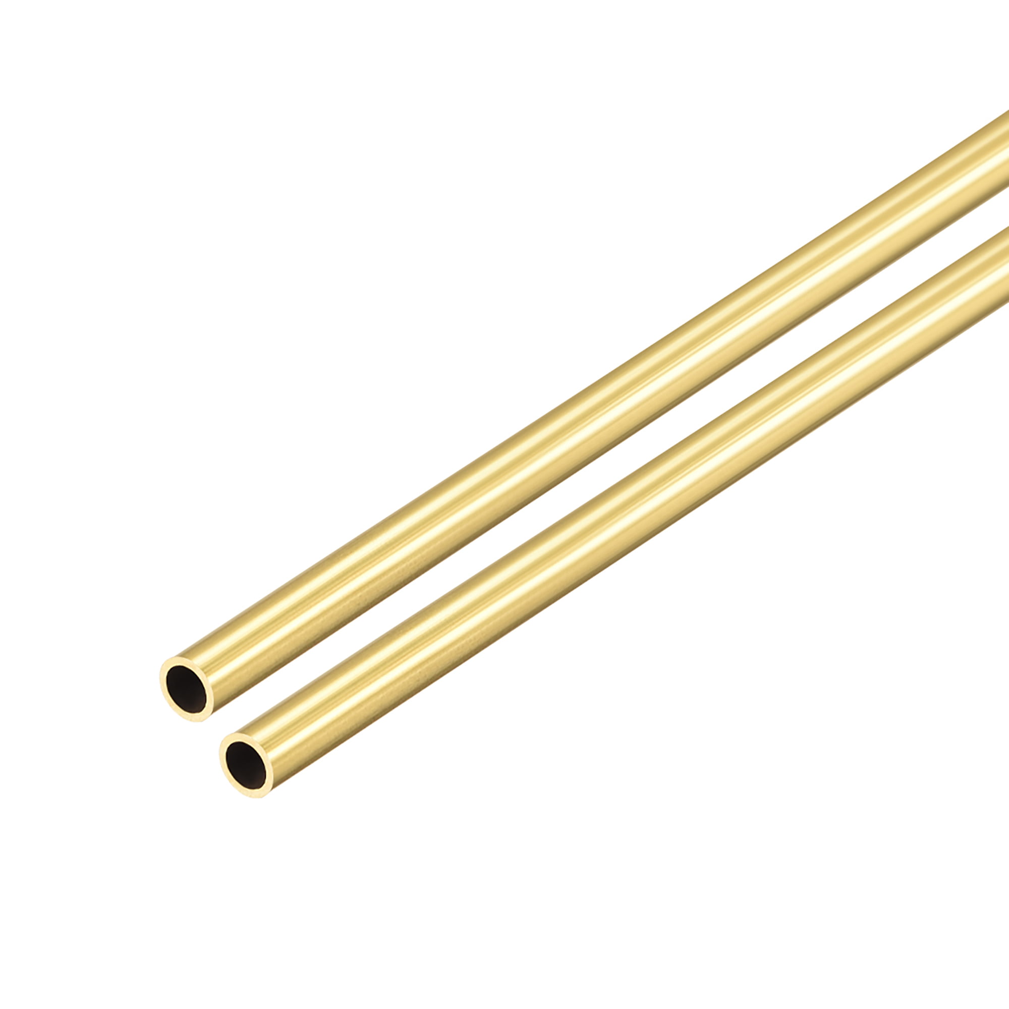 uxcell 2PCS 4.5mm x 5mm x 500mm Brass Pipe Tube Round Bar Rod for RC Boat 