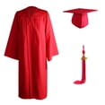 thumbnail image 2 of HOWPAY Unisex Adult Graduation Gown Cap and Tassel 2026 Set Graduation Robe for High School and College Lightweight Ceremony Outfit Red 57, 2 of 8