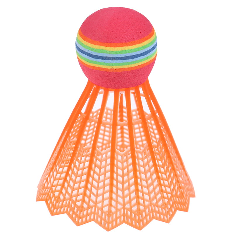 Deyan 10 PCS/Pack Badminton EVA Rainbow Ball Head Nylon Badminton Feathers for Game Sports Entertainment 